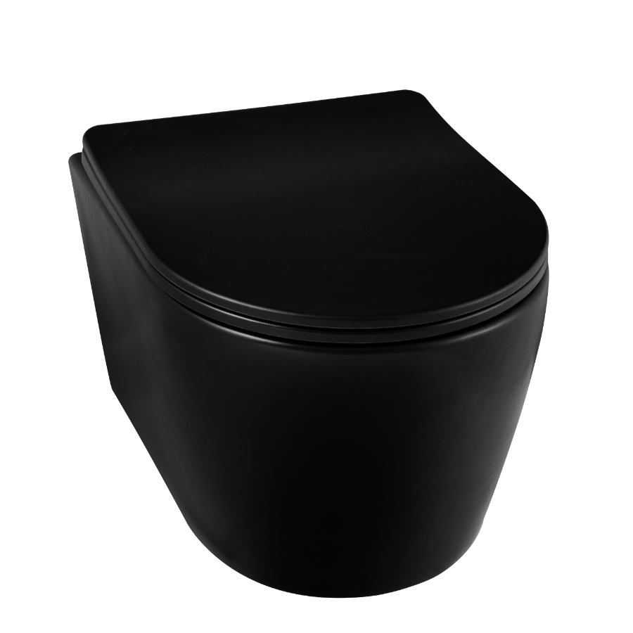 Balneo Miska WC podwieszana LUXA czarna Deska Wolnoopadająca