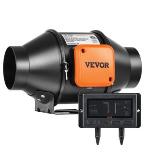 VEVOR Ventilateur brumisateur mural, 74,9 cm, ventilateur industriel oscillant etanche, 3 vitesses, 9500 CFM, ventilateur commercial ou residentiel pour refroidissement entrepot, serre, atelier, noir