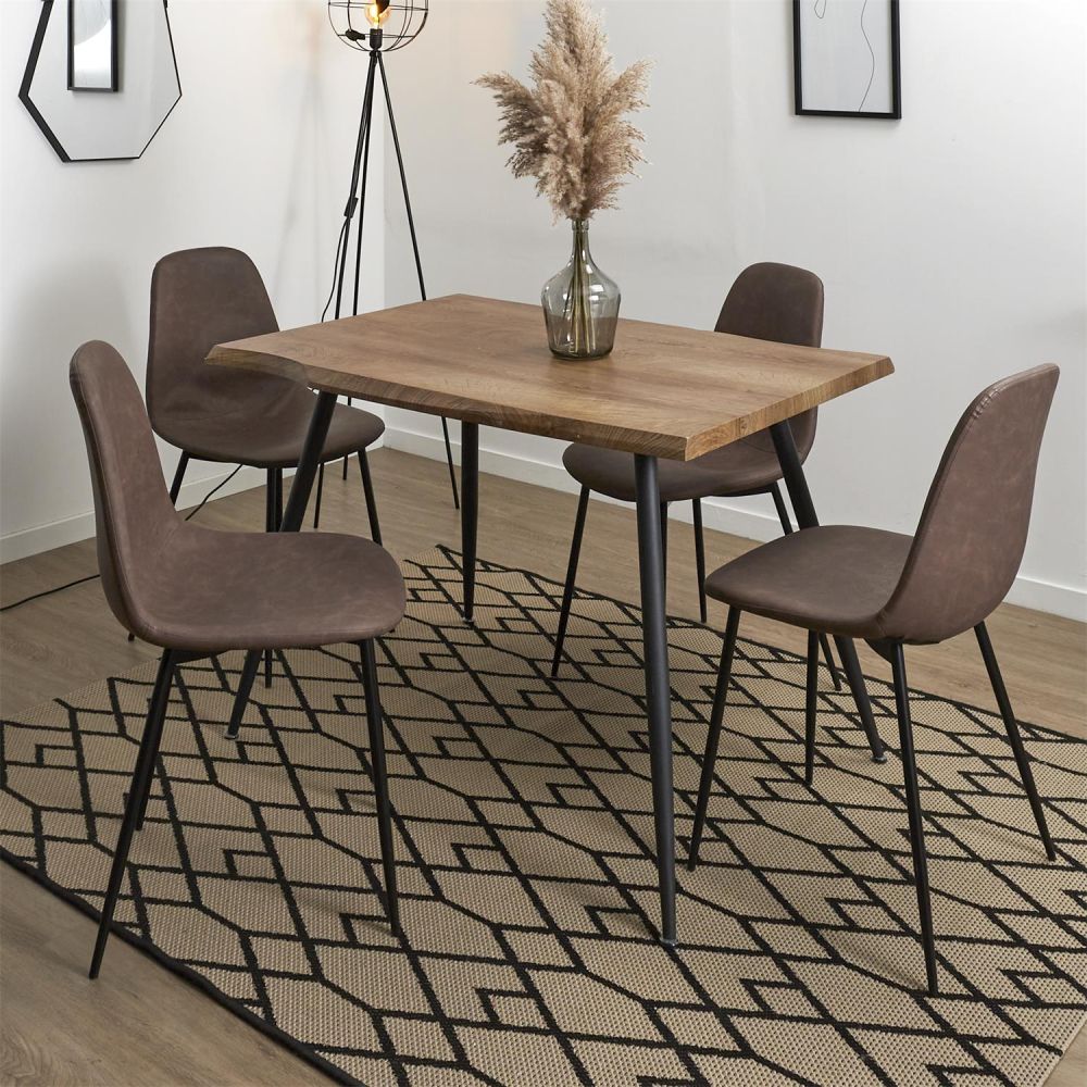 Table De Repas - Home Deco Factory - Forest - Noir - 5