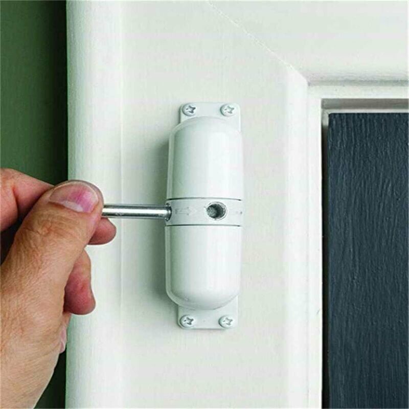 Ferme-porte invisible ferme-porte automatique à ressort blanc - 3