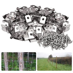 Kit De Fixation Pour Nappe - 4 Clips Acier Inox + 4 Pinces Plastique Transparent | Anti-glisse, Facile à Installer