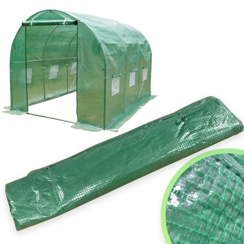 Pokrycie do Tunelu Ogrodowego 4iQ 2x3m Zielone UV