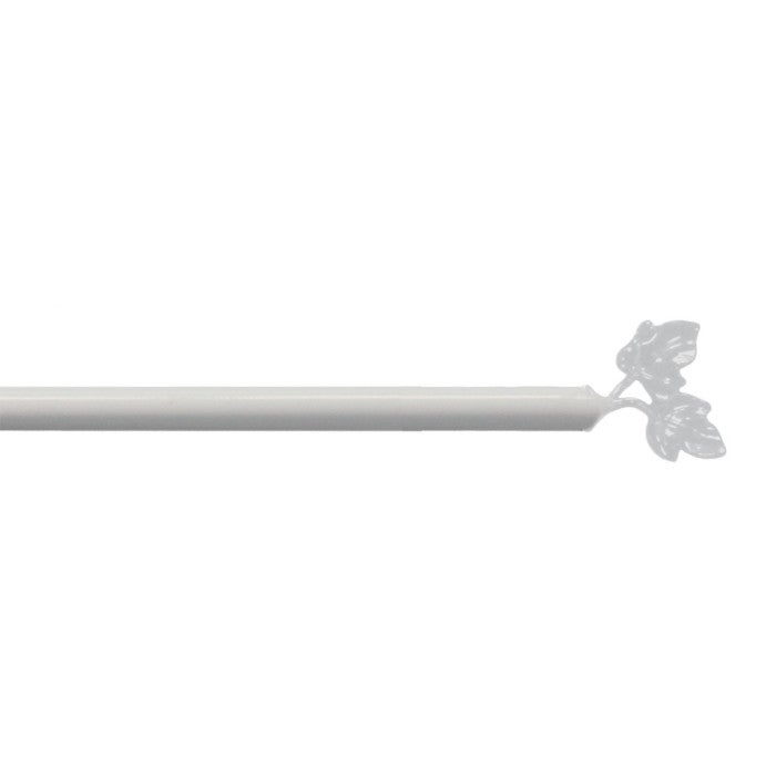 Tringle Déco Extensible 80-110 Cm En Fer Forgé Blanc