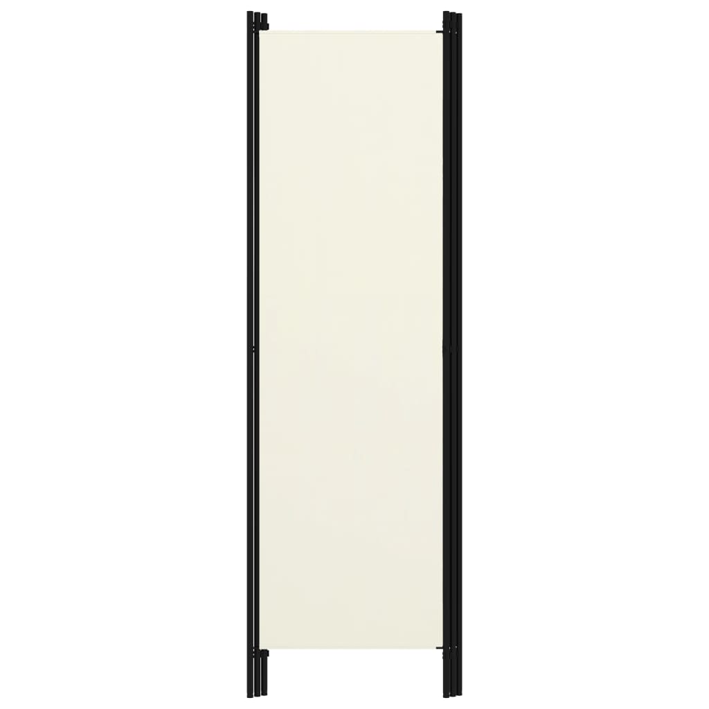 Paravent | Cloison de séparation | Séparateur 3 panneaux Blanc crème 150x180 cm164141 - 4