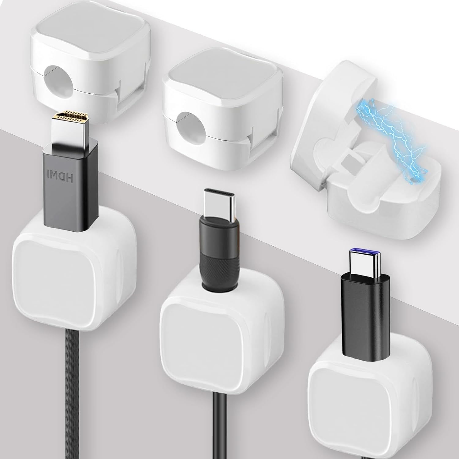 20/50/100 pezzi clip per cavi per auto adesive trasparenti, piccolo organizer trasparente per cruscotto, cavo USB 20/50/100 pezzi clip per cavi per auto adesive trasparenti, piccolo organizer trasparente per cruscotto, cavo USB