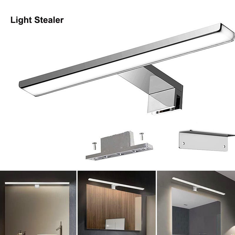 Lampe LED Pour Miroir De Salle De Bain Kwazar ANITA - 50cm, 10W, IP44, Blanc Neutre 4000K - Noir