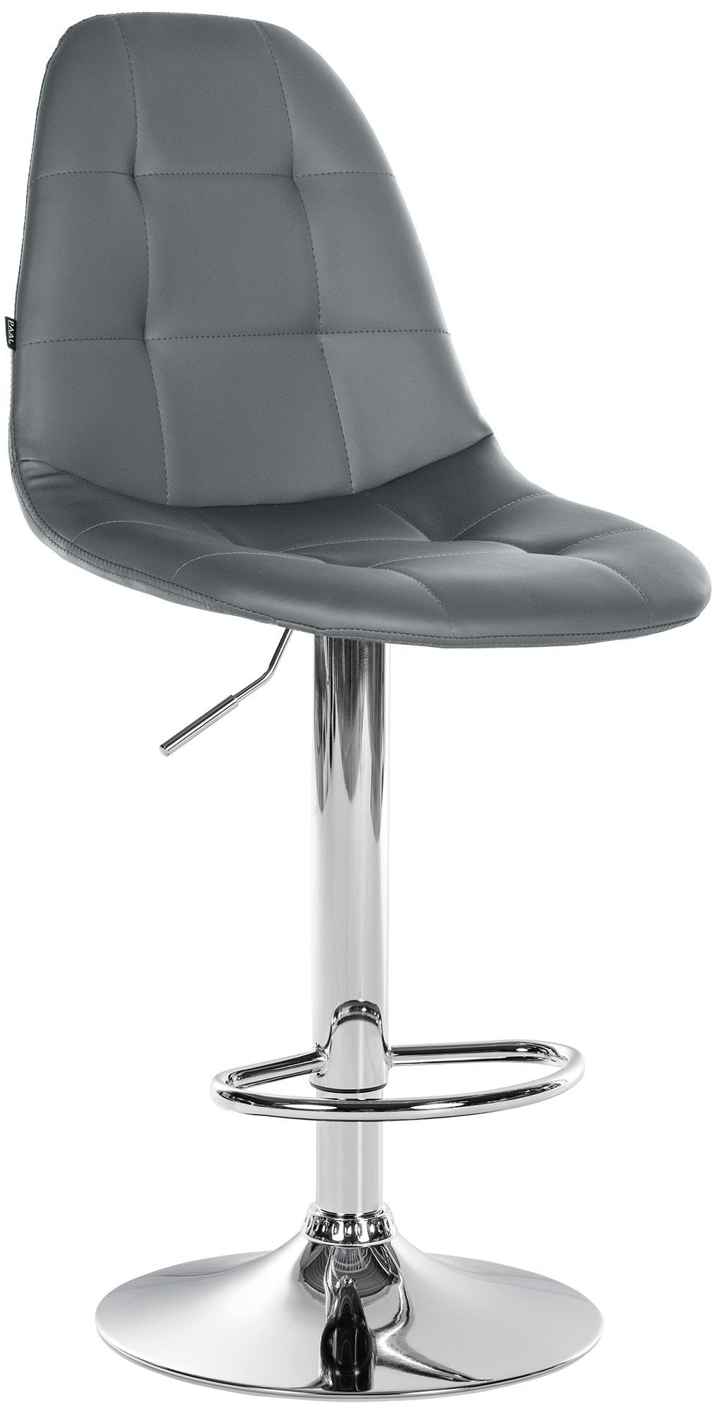 Tabouret roulant rond en cuir PU avec repose-pieds pivotant Réglage de Tabouret roulant rond en cuir PU avec repose-pieds pivotant Réglage de