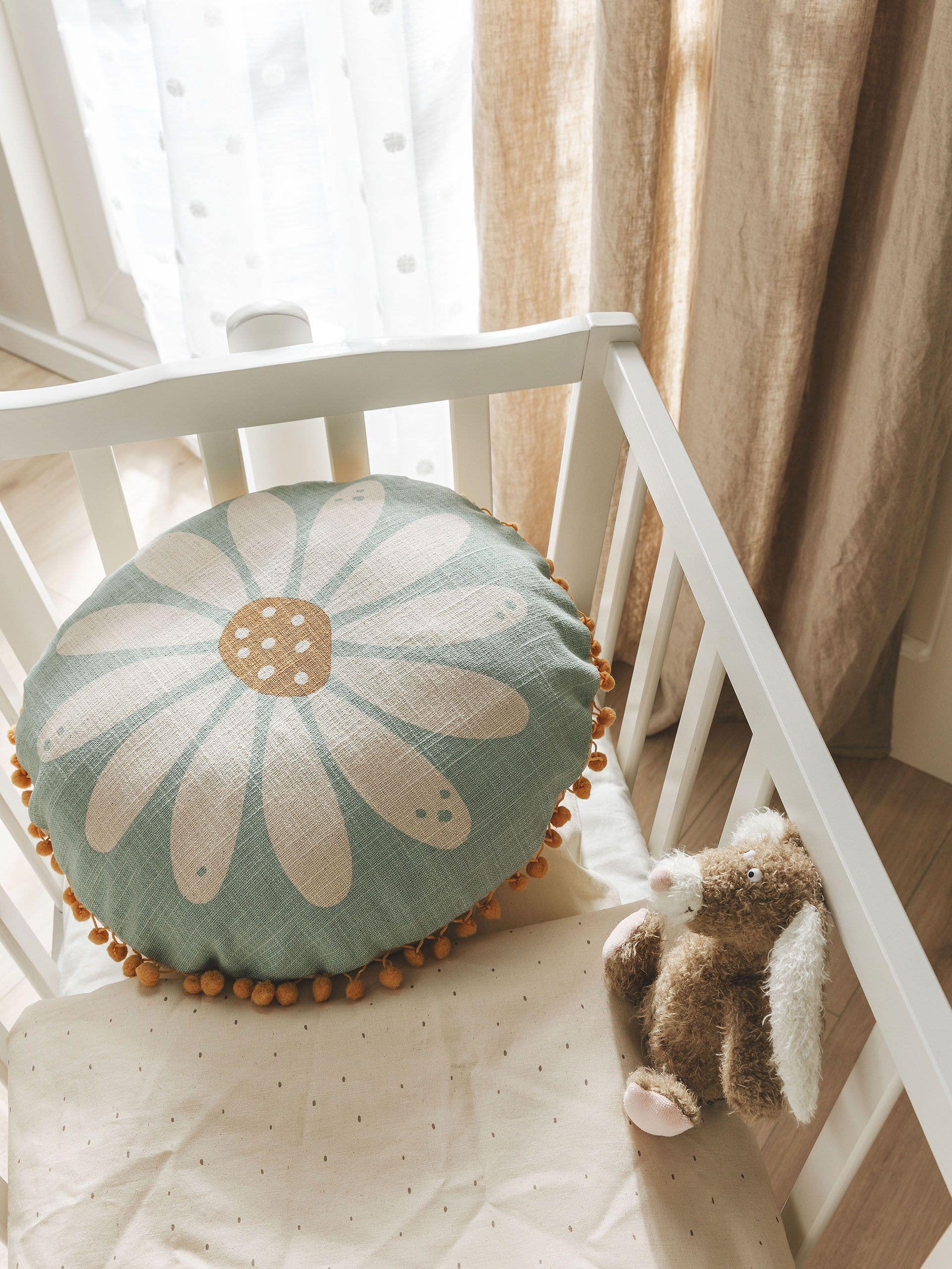 BENUTA - Housse de coussin Savannah multicouleur ø 40 cm rond - 3
