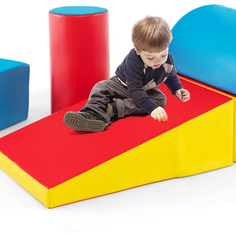 5 Szt. Tor Przeszkód dla Niemowląt, Moduł Motoryczny z Pianki PU z Wypełnieniem EPE, Zabawki Edukacyjne Odpowiednie dla Dzieci w Wieku Przedszkolnym