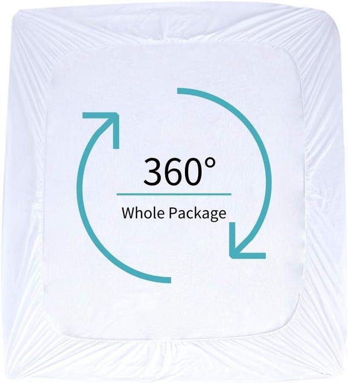 Protège Matelas Imperméable, Alèse Respirante, Hypoallergénique, Drap Housse, Couvre Matelas 140x200 cm - 5