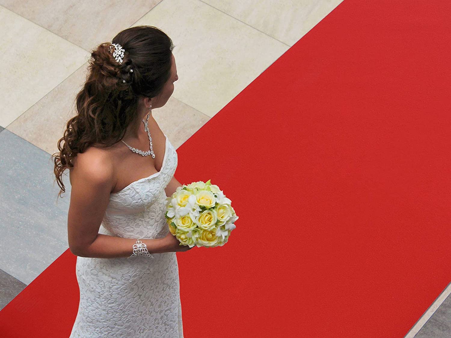 Passatoia corridoio a metro per matrimonio e cerimonie - Altezza 1 metro - ROSSA - 2