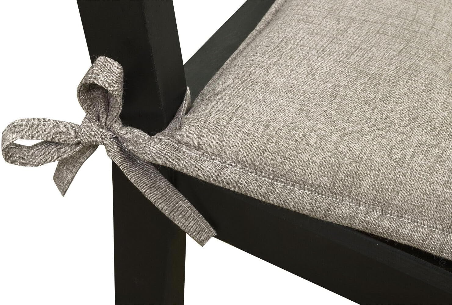 Lot De 4 Coussins Pour Chaise Cuisine Coton Doux Lavables Universelles Couleur Pastel Unie Marron - 4