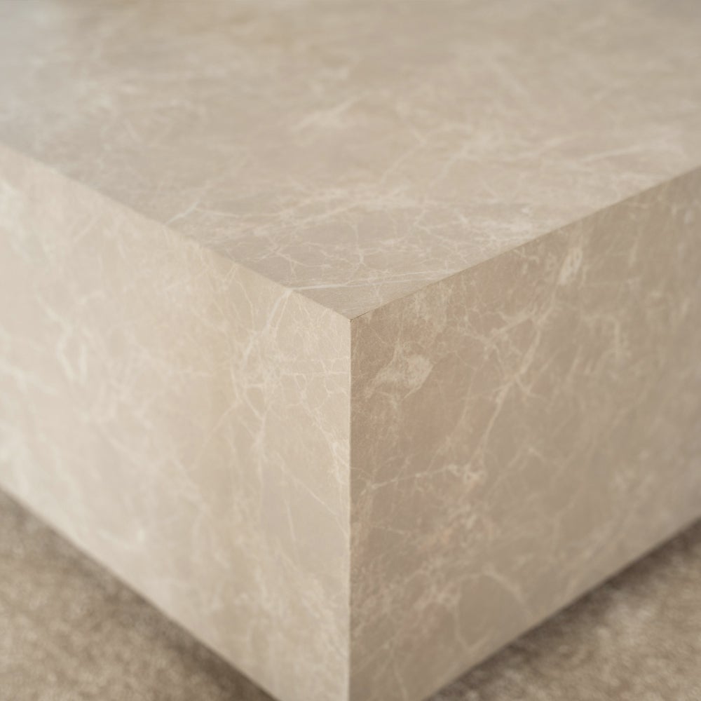 Home Deluxe - Table basse Amiri XXL - Couleur : Beige, Dimension : 120 x 80 cm, Plateau MDF, déjà monté I Table de salon Table d'appoint - 4