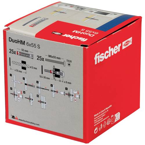 Fischer 572925 DuoHM 6x55 S PH TX Cheville pour corps creux 55 mm 25 pc(s) - 3