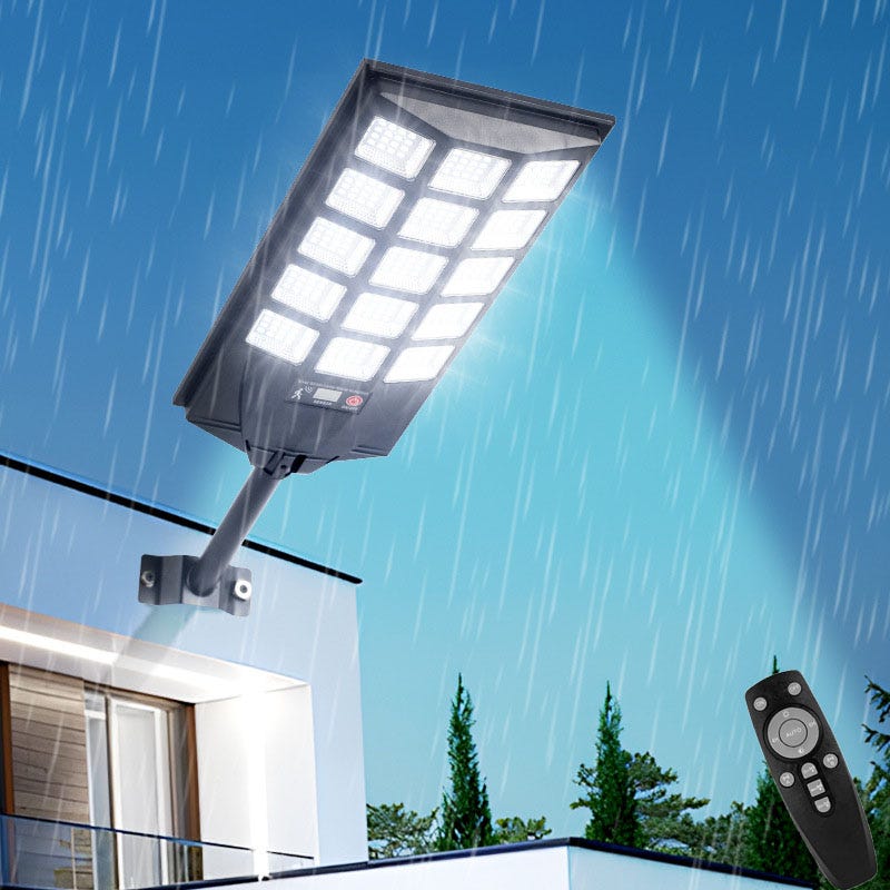 Lampada Solare Esterno Con Sensore Di Movimento - Impermeabile IP65 - Telecomando - Per Giardino E Cortile - Foto 2