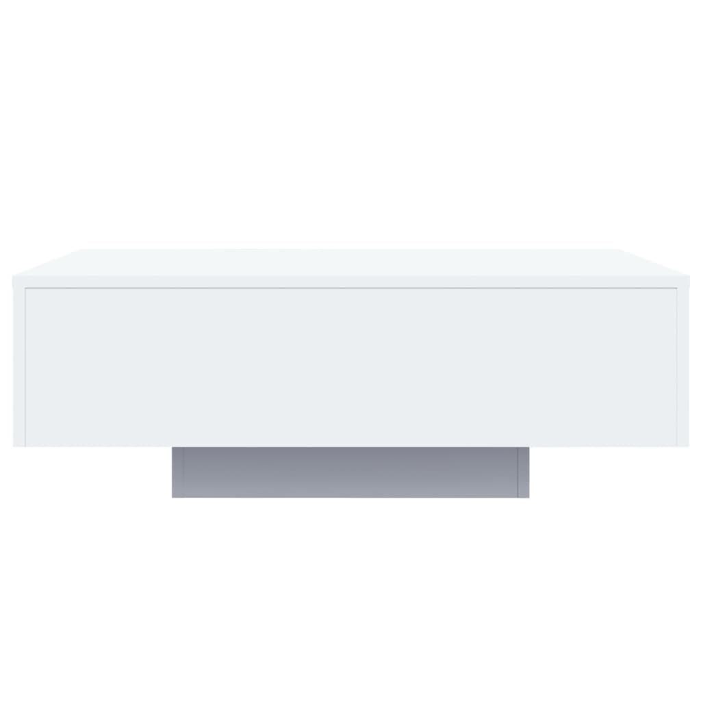 vidaXL Table basse avec lumières LED blanc 85x55x31 cm - 6