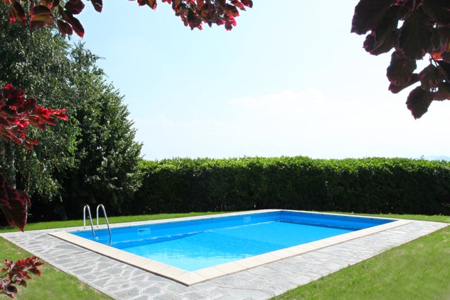 Piscina interrata kit pannelli acciaio rettangolare 8x4 h135 Futura