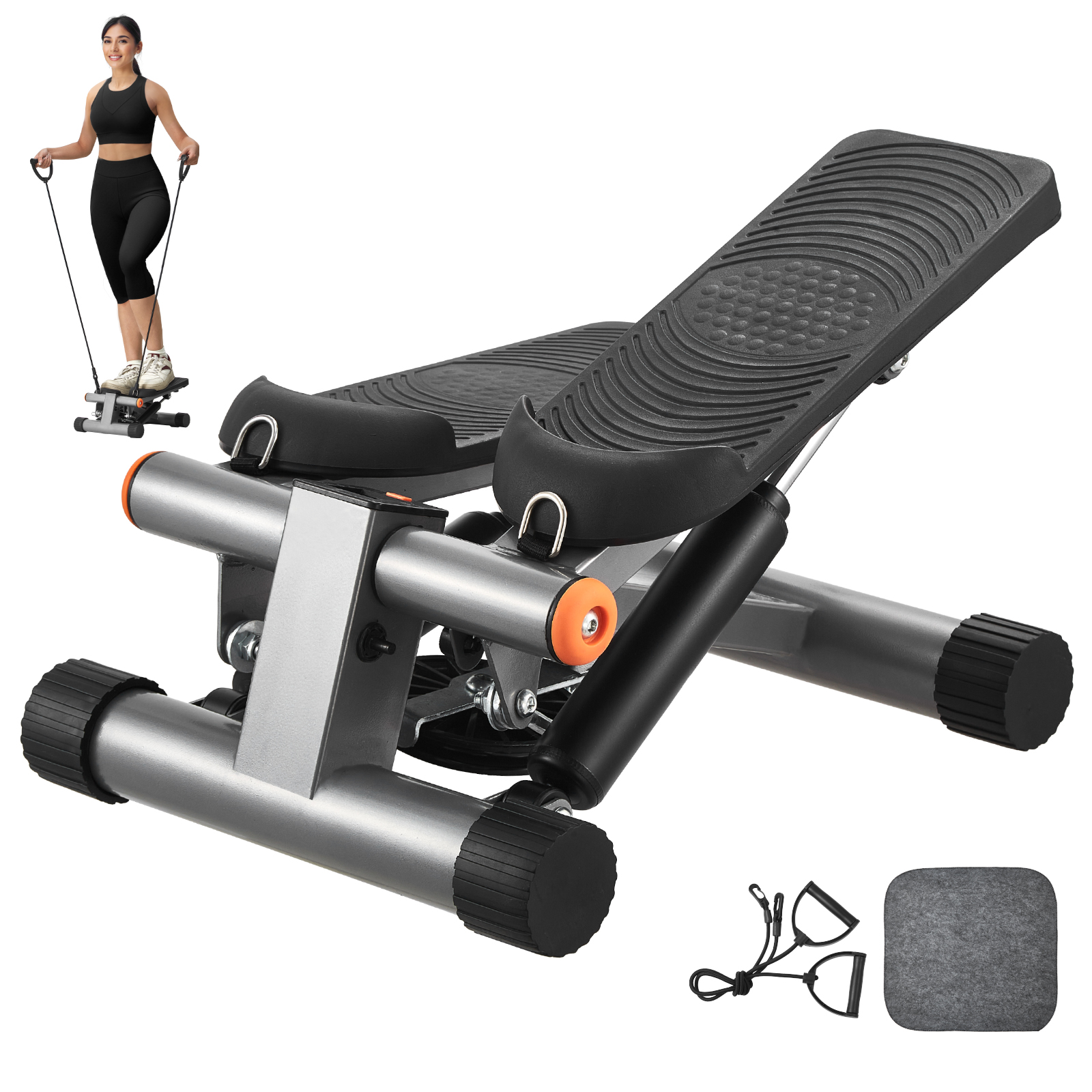 Stepper Domestico Con Fasce Di Resistenza - Mini Stepper Per Fitness Casa - Foto 3