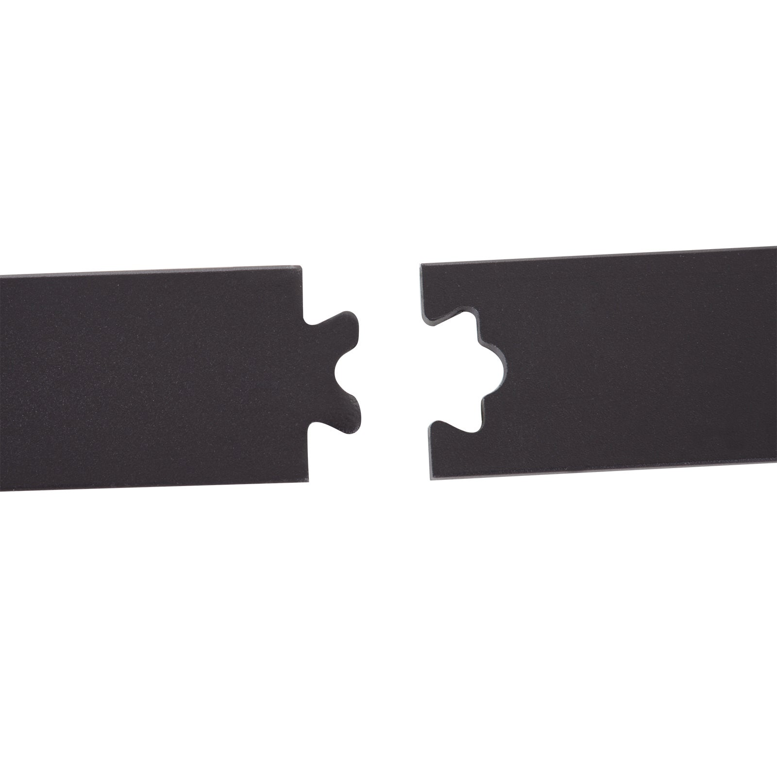 Kit rail porte coulissante 183 cm en acier carbone – Système complet avec roulettes, butées et vis, style rustique - 8