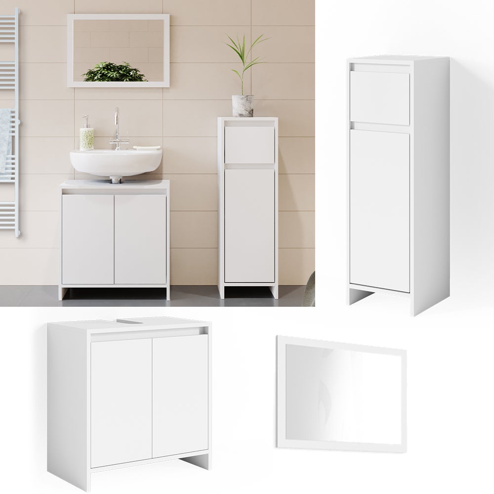 Meuble Vasque Vicco EMMA Blanc - Salle De Bain (neuf, Emballé)