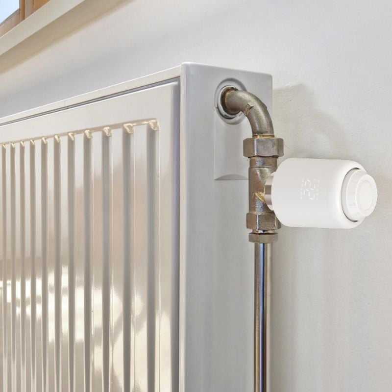 Kit de Têtes Thermostatiques Connectées Universelle + Passerelle ZigBee - Kit 4 têtes + 1 passerelle - SILUMEN - 3