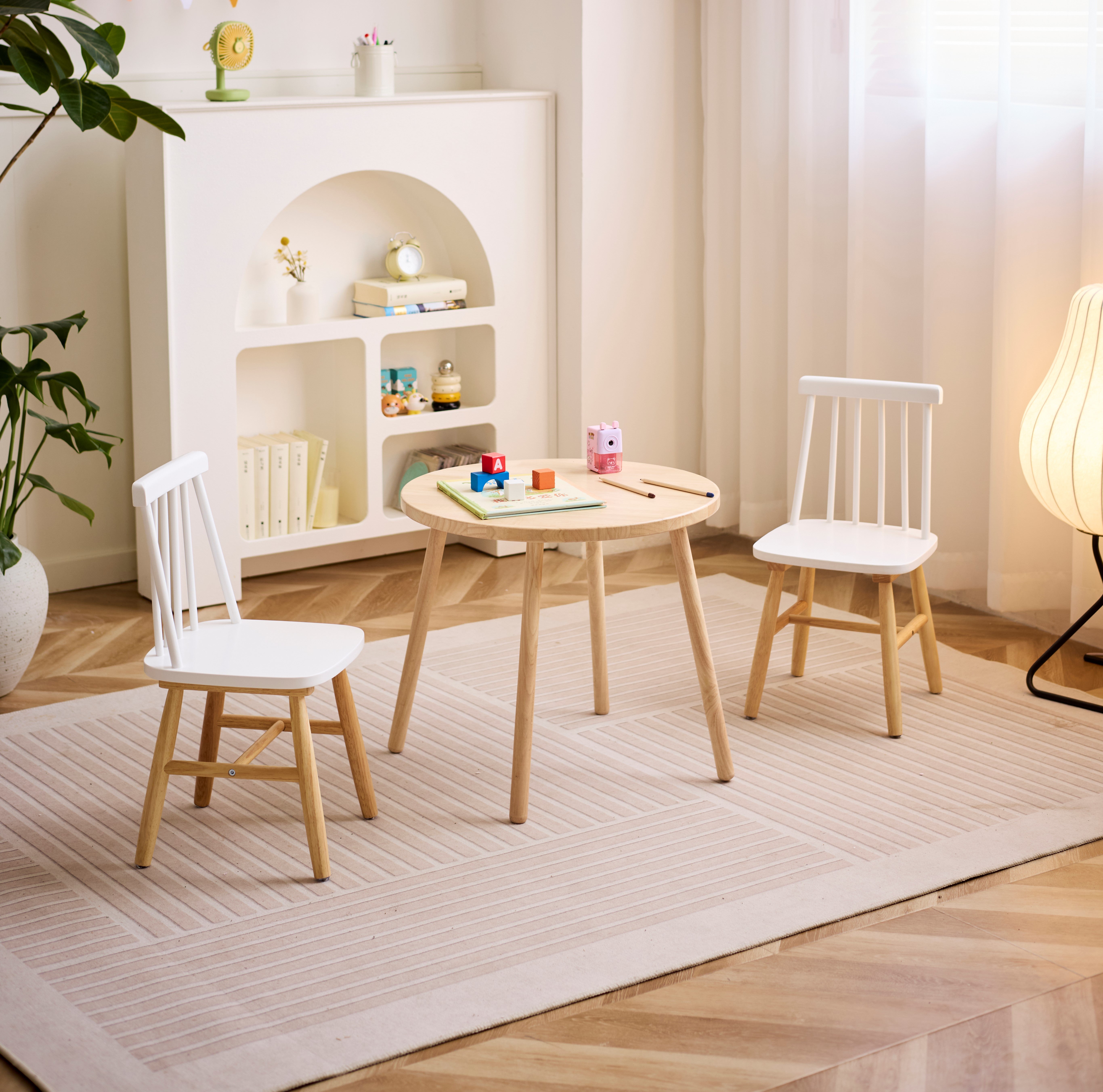 Set sedie per bambini in legno bianco Leroy Merlin