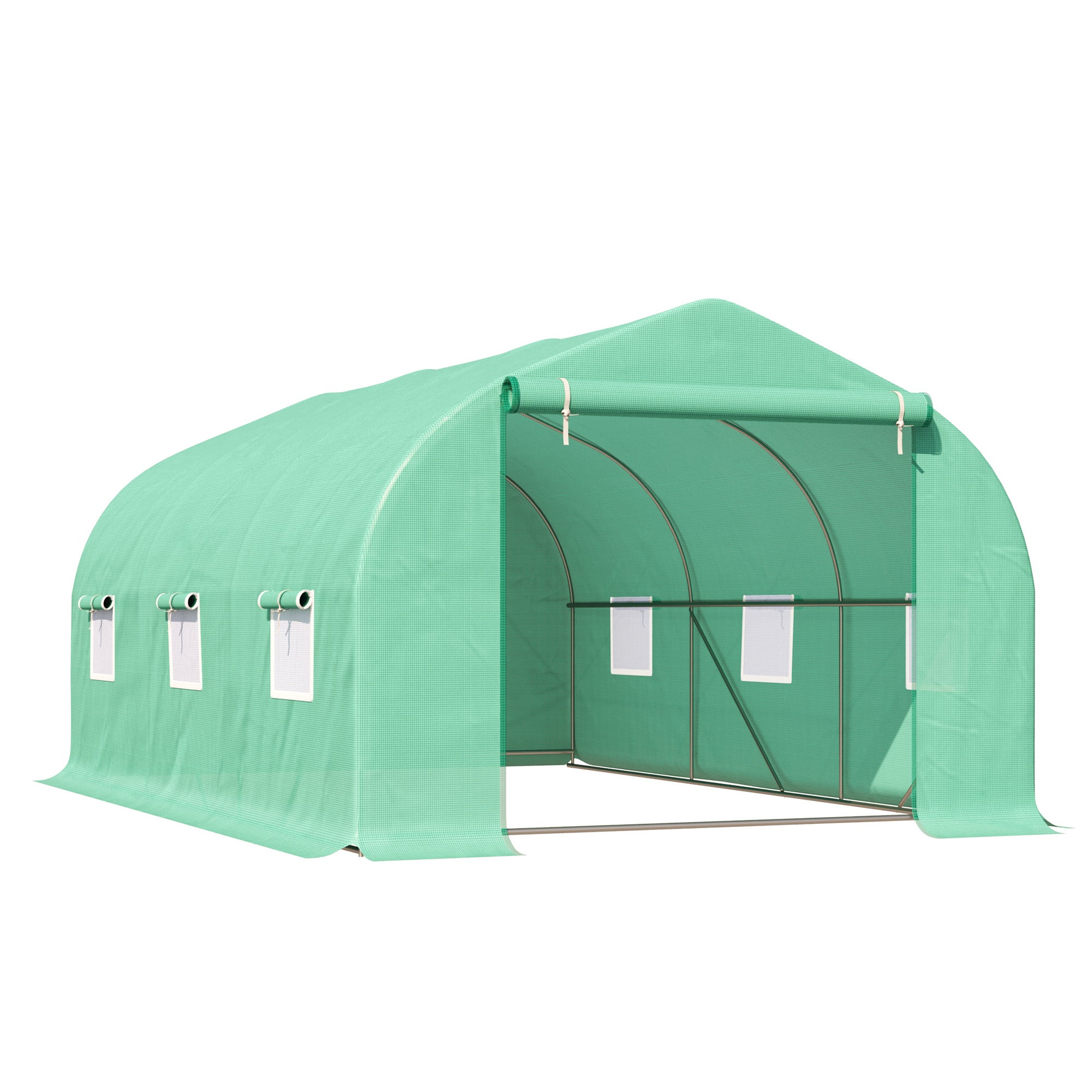 Grande serre plantation aluminium toit pignon stable culture légumes fleurs extérieur domestique - 2