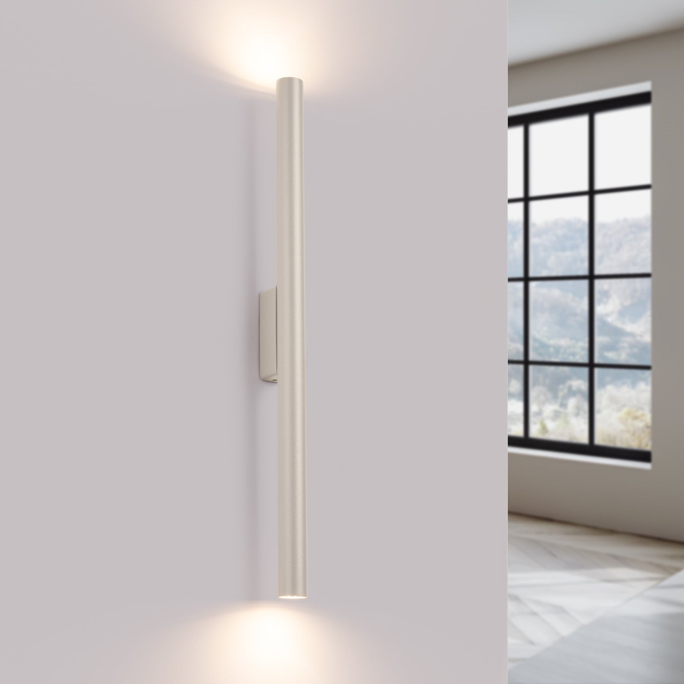 Kinkiet BRILL 2 beżowy LED 3000K - 2.5x5x50cm Sollux