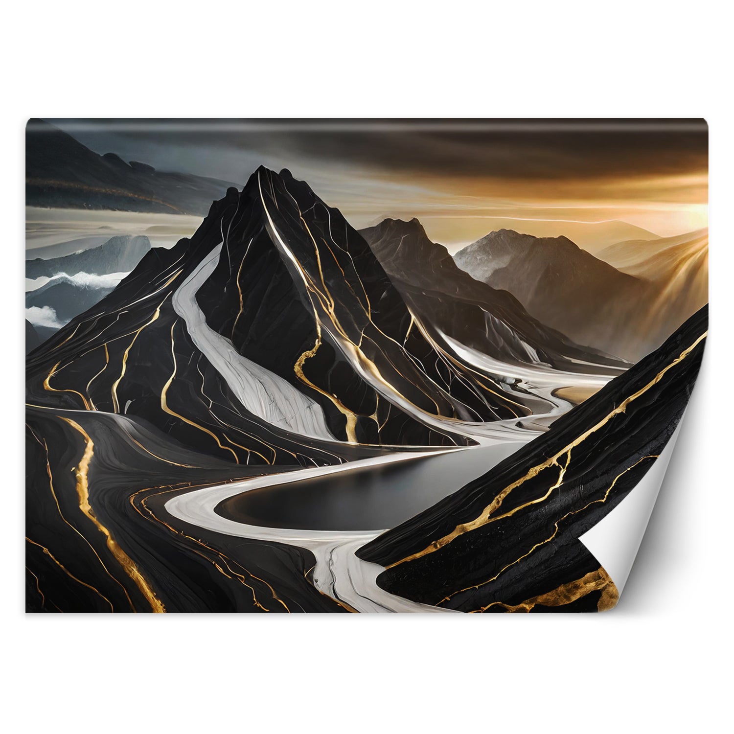 Fototapeta, Abstrakcyjne Góry Minimalizm 150x105