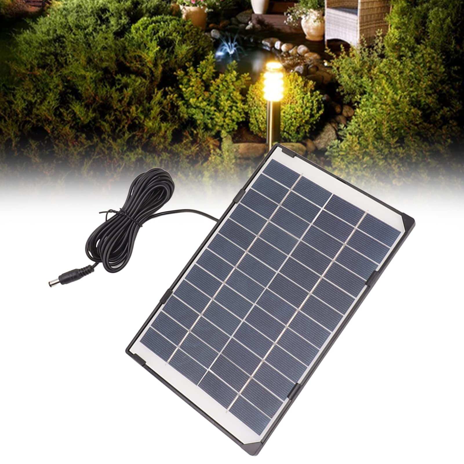 Pannello solare in silicio policristallino da 6 W e 12 V, alta efficienza, prestazioni stabili, facile da usare, ampie applicazioni - 6