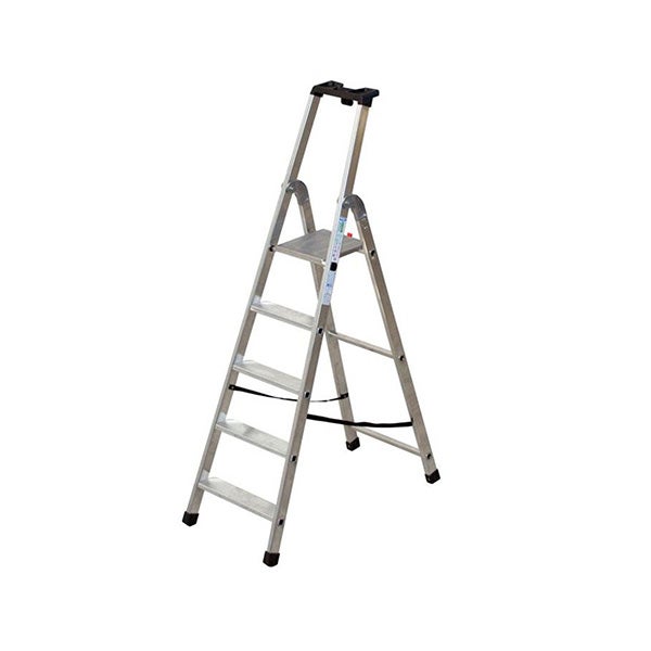 Escabeau 5 marches - Hauteur max. de travail 3.12m - Q60/5