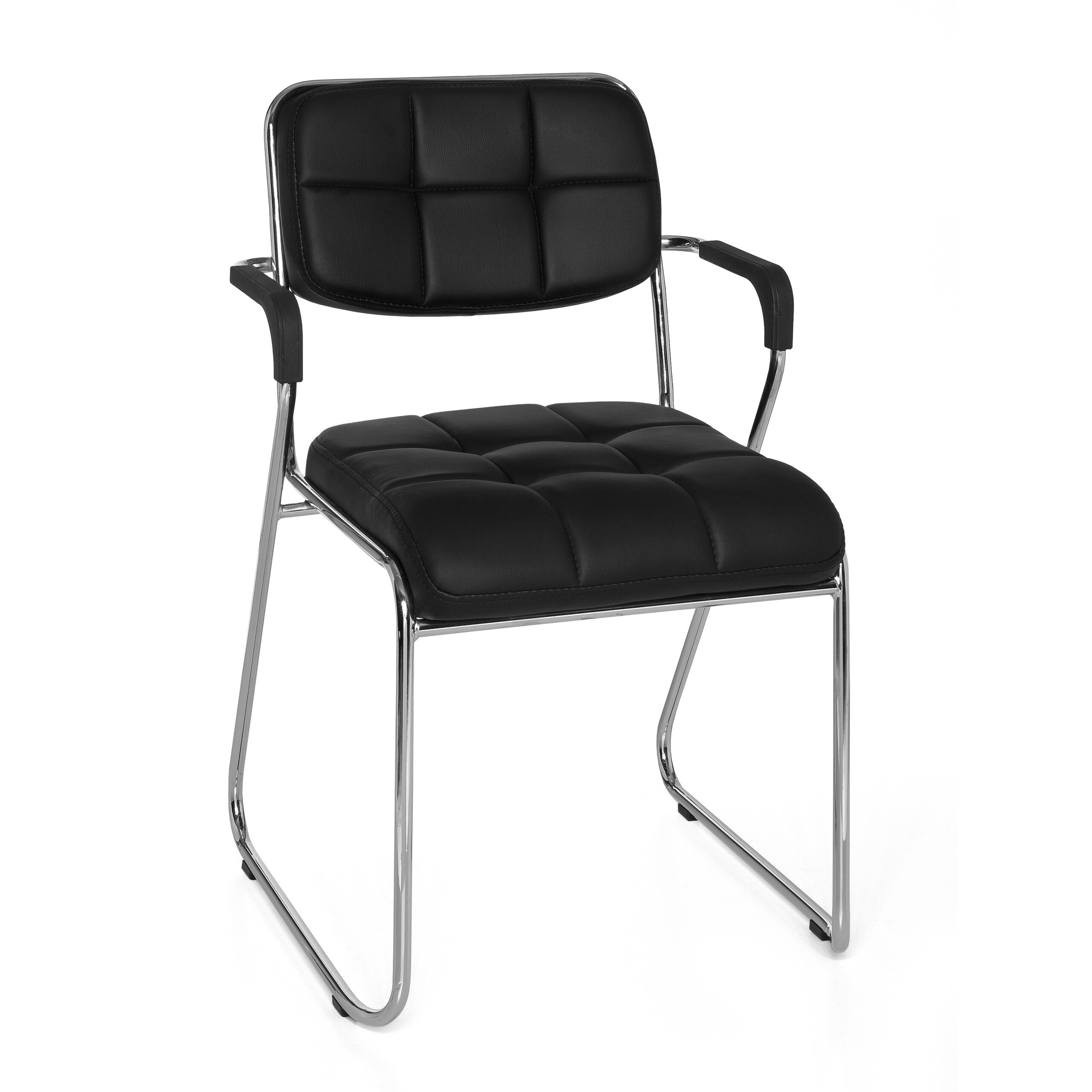 Krzesło konferencyjne / sanie / krzesło ZANTA PU czarny hjh OFFICE