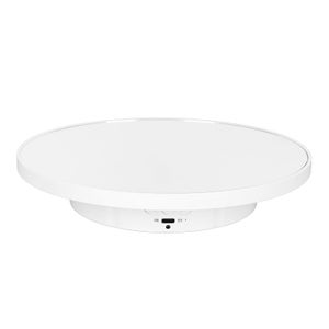Plateau tournant électrique 42/52/60 cm avec télécommande, Charge de 100 kg, présentoir Rotatif motorisé Rond, présentoir d'exposition de Tournage, Accessoires de tir, noir-60 cm