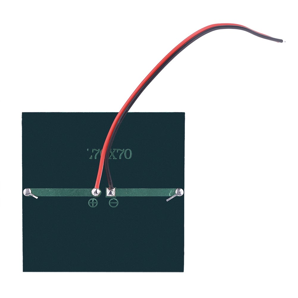Mini pannello solare portatile 0,7 W 1,5 V, modulo di alimentazione, caricabatterie per batteria da 1,2 V con filo 70 x 70 mm - 4