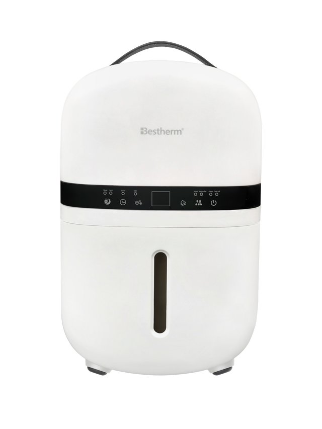 Déshumidificateur d'air BESTHERM - Nova 5L/jour, fonction purificateur d'air, filtre à charbon actif anti-odeurs, avec minuterie 24h