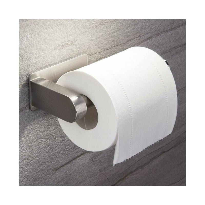 Samoprzylepny uchwyt na papier toaletowy bez wiercenia, montowany na ścianie, uchwyt na papier toaletowy ze stali nierdzewnej, dozownik papieru