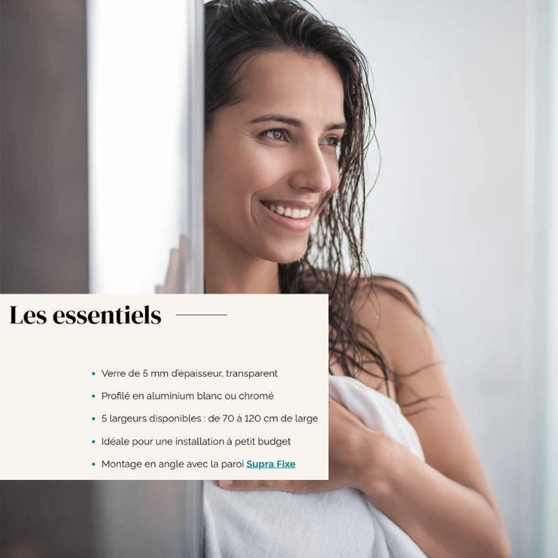 Porte de douche Kinedo SUPRA L80cm - 3