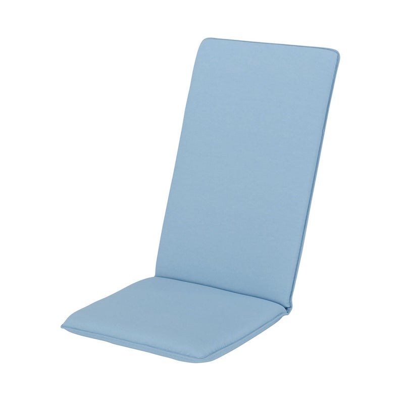 Poduszka wielopozycyjna Lisa z bawełny, niebieska, 49x122 cm