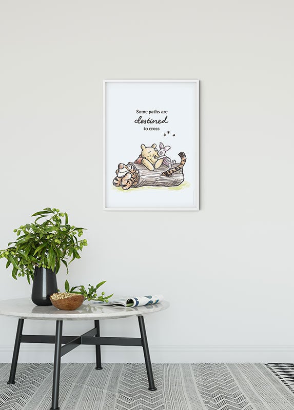 Cartel artístico de komar - disney winnie the pooh path - talla: 40 x 50 cm