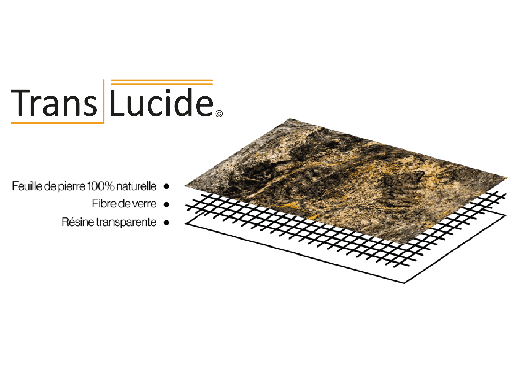 Translucide - Feuille De Pierre Naturelle Prague certifié Stoneleaf - 240x120cm - 2,88 m² - 8