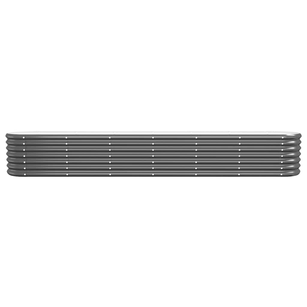 vidaXL Lit surélevé de jardin Acier galvanisé Anthracite - 3