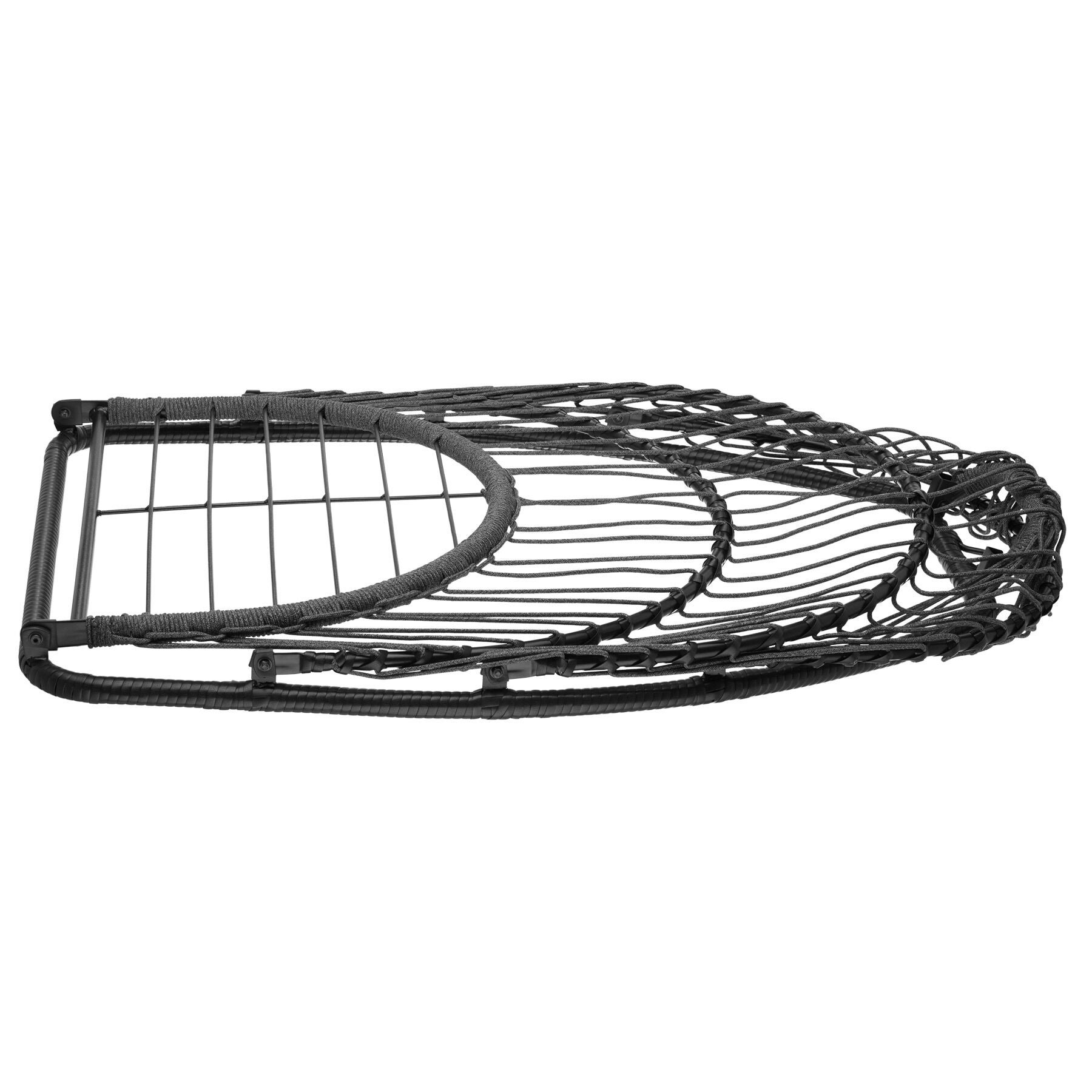 Fauteuil suspendu en acier, confortable, pivotant, pliable, coussin amovible, réglable, 160 kg, gris foncé TECTAKE - 4