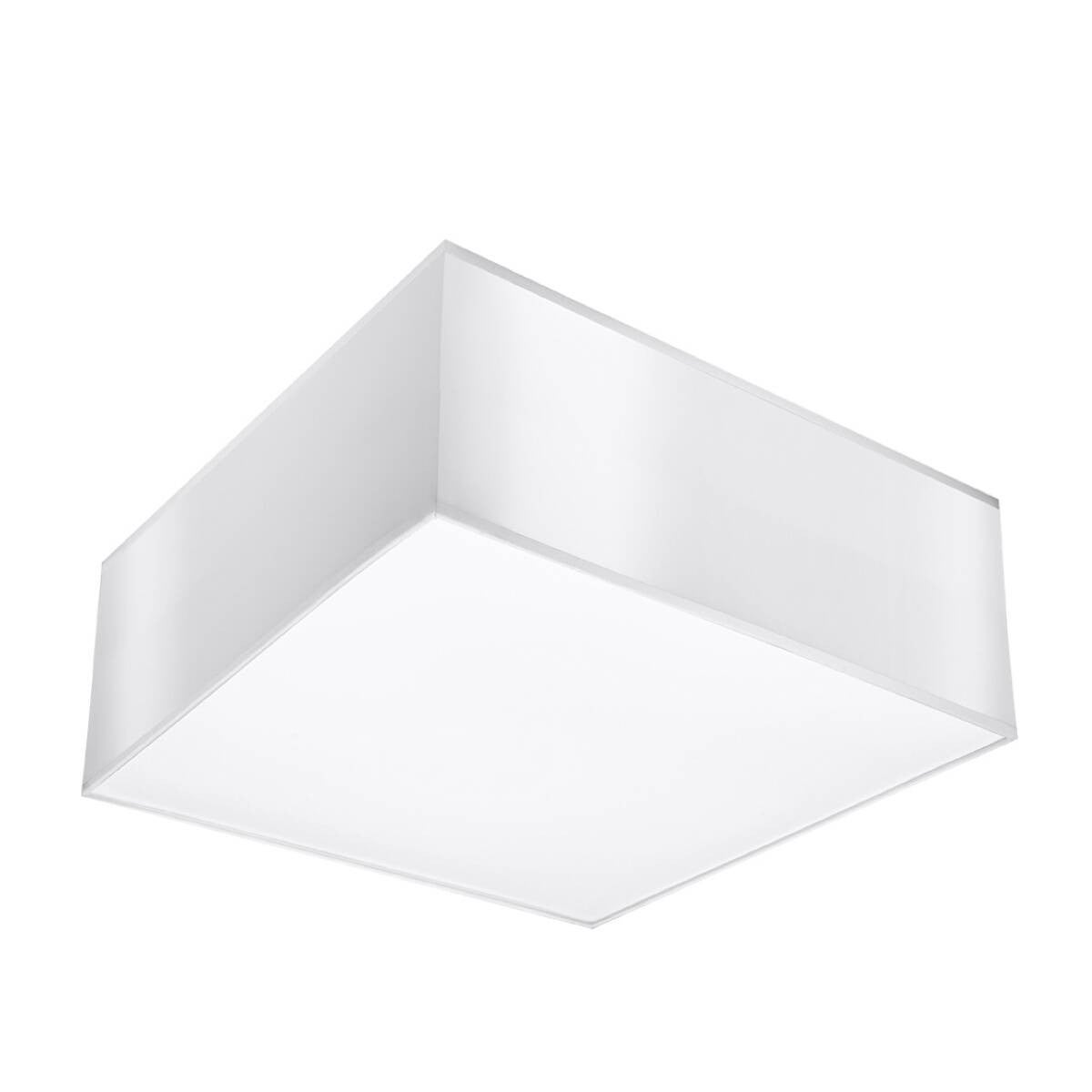 Plafon Horus kwadratowy biały 1xE27x15W wym: 11 x 25 cm IP20 tworzywo sztuczne Sollux Lighting