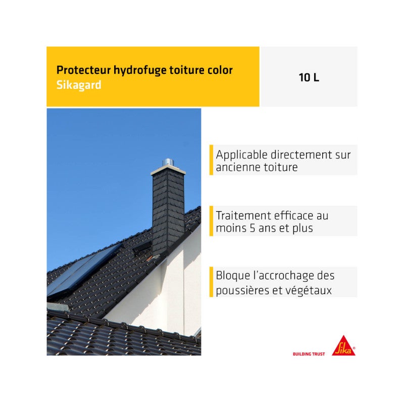 Protecteur toiture SIKA Sikagard-224 - Terre cuite - 10L - 3