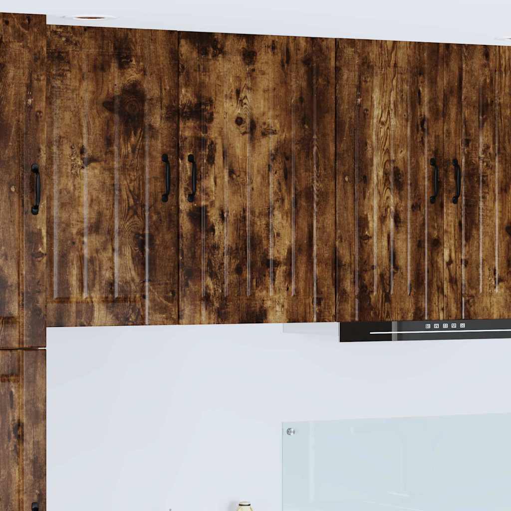 Armario de cocina mural | mueble de cocina roble ahumado 50 x 31 x 80 cm