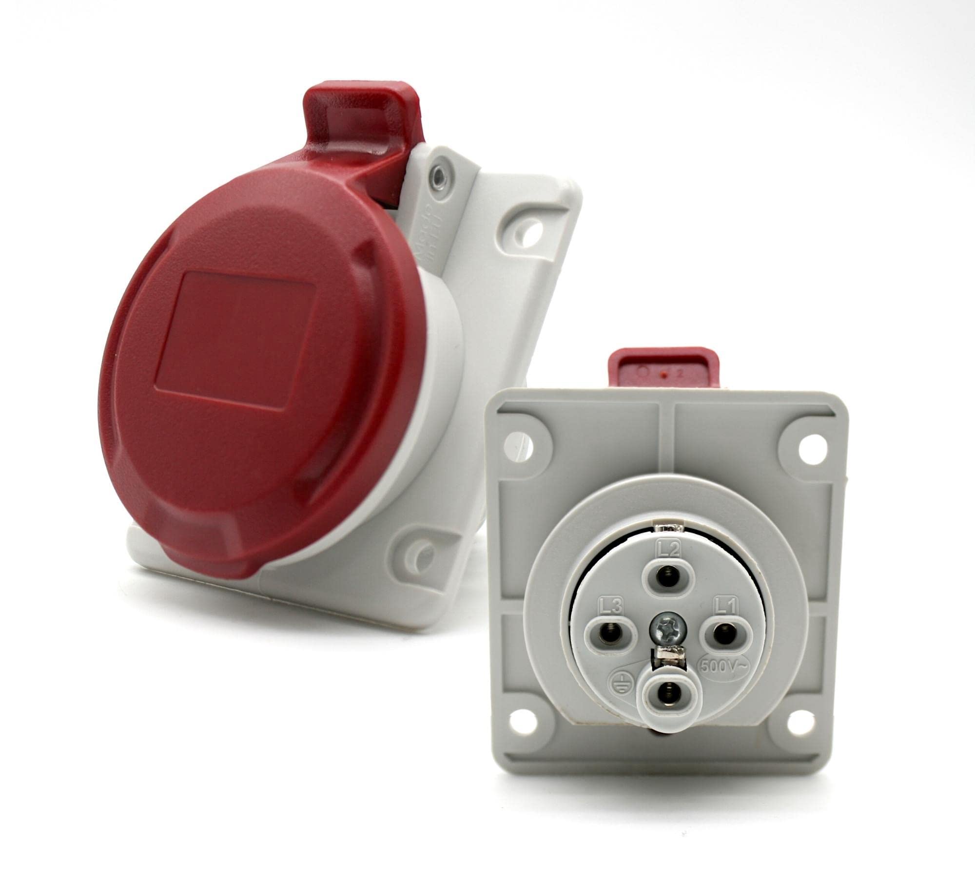 Presa Industriale Rossa E Bianca 16A/32A 4 Pin IP44 Impermeabile