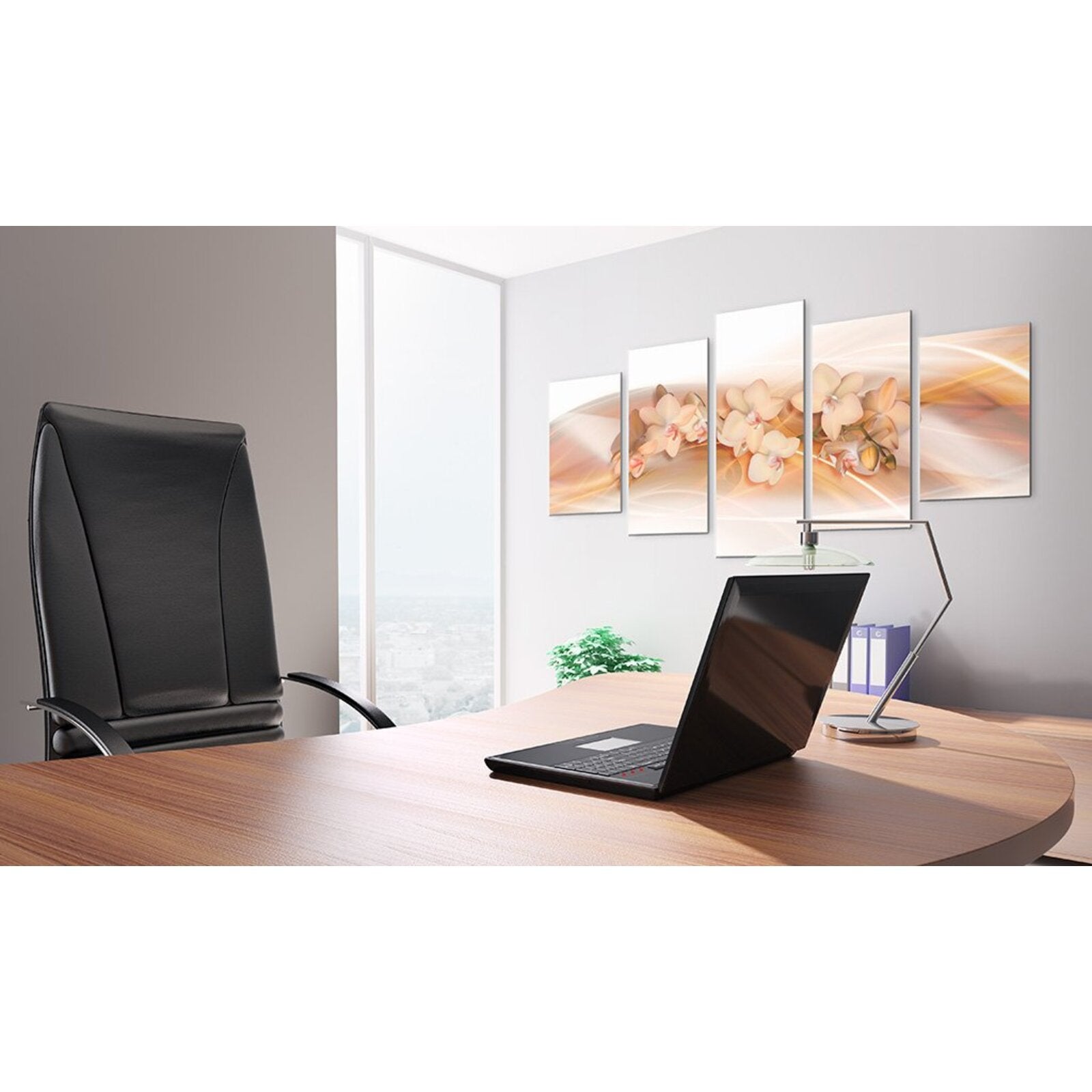 Tableau orchidée décoration raffinée - 200 x 100 cm - 2