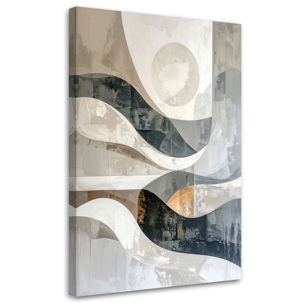 Obraz do salonu biura sypialni, Abstrakcja geometryczna fale 30x45