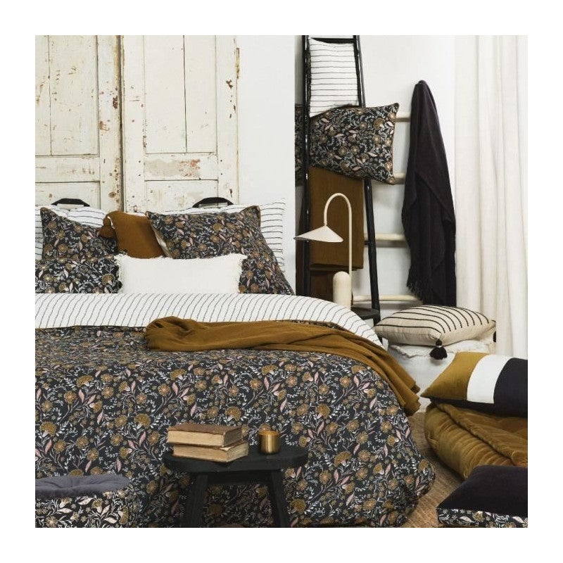 PARURE DE LIT TODAY - HOUSSE DE COUETTE 220X240 + 2 TAIES D OREILLER 63X63 - 100% COTON 57 fils - Marigold Indies - 2