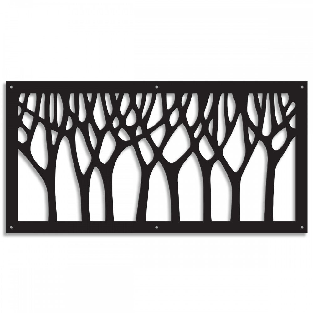 BOSCO - Panel perforowany PCV - DASZEK PRZECIWSŁONECZNY 98x198 cm CZARNY Grubość 1 cm